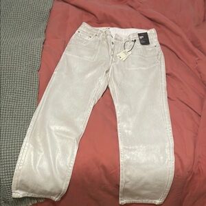 Levi 501 90’s straight leg jeans - Gold Metallic